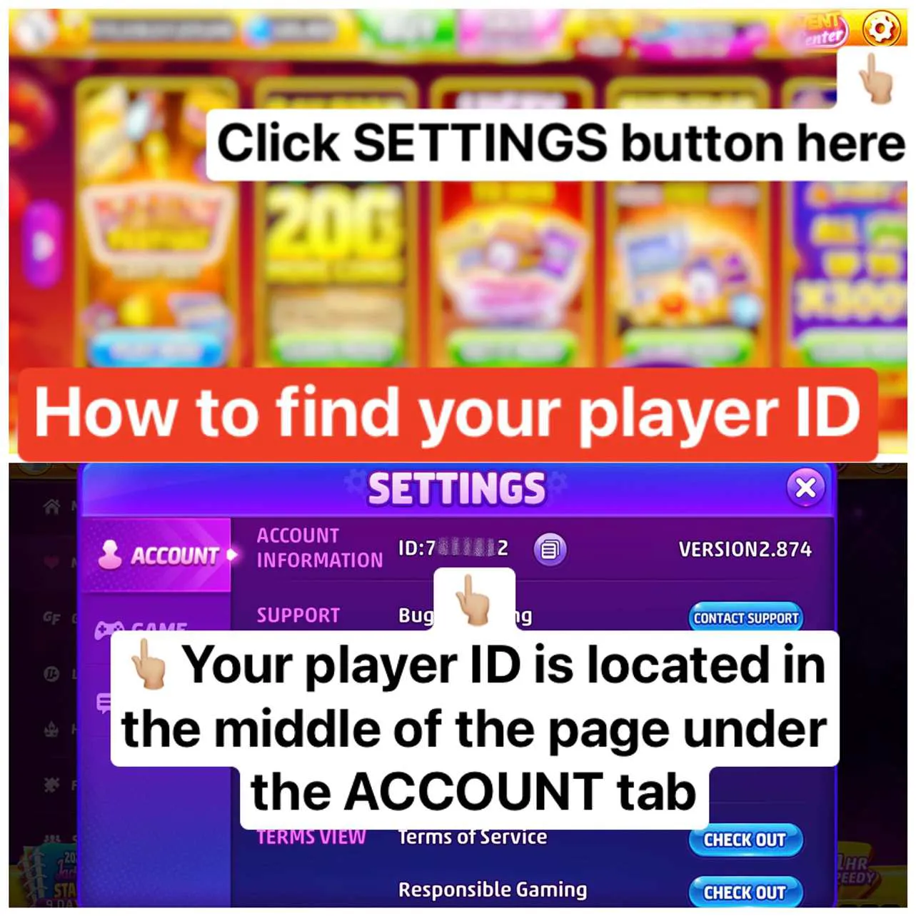 Where to find your player ID in usdt online crypto 